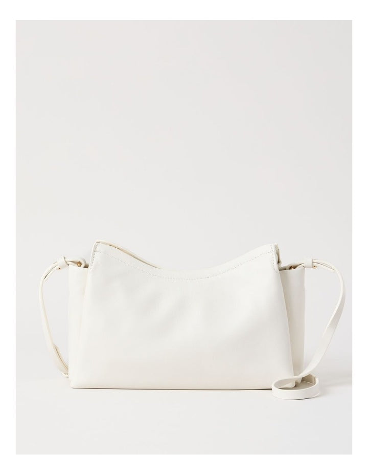 Gracie Leather Crossbody Bag in Chalk