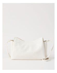 Gracie Leather Crossbody Bag in Chalk