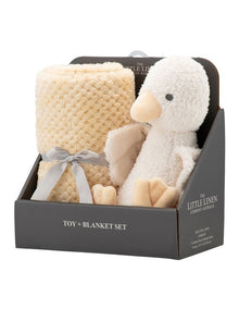 Plush Toy & Blanket in Fuzzy Duck