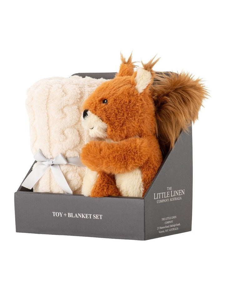 Plush Toy & Blanket in Bushland Squirrel