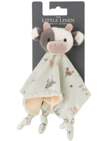 Farmyard Cow Lovie Comforter in Green