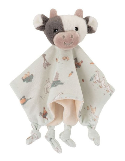 Farmyard Cow Lovie Comforter in Green