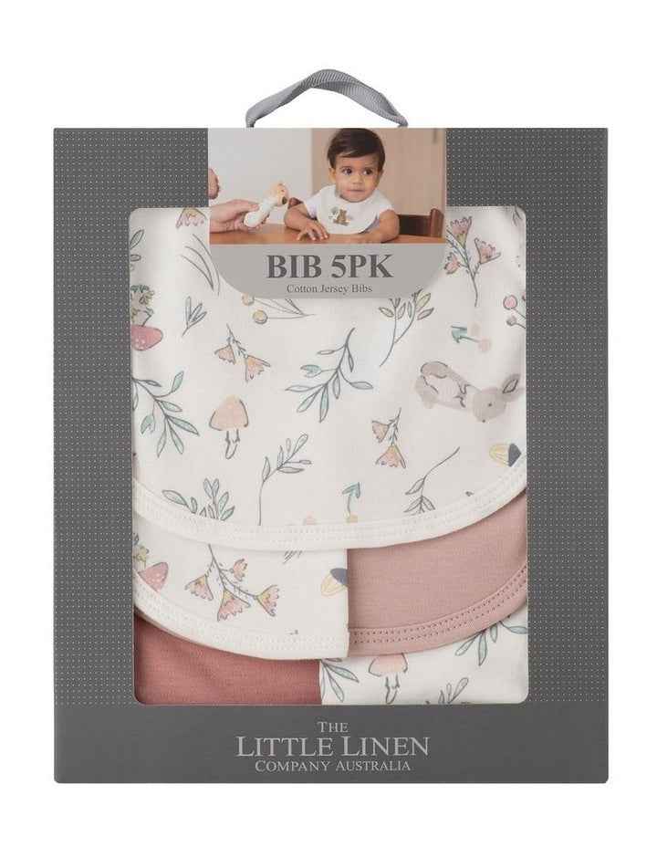 Jersey Bib 5 Pack in Pink