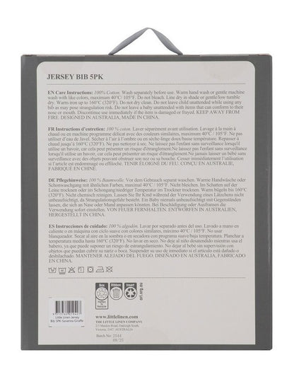 Jersey Bib 5 Pack in Pink