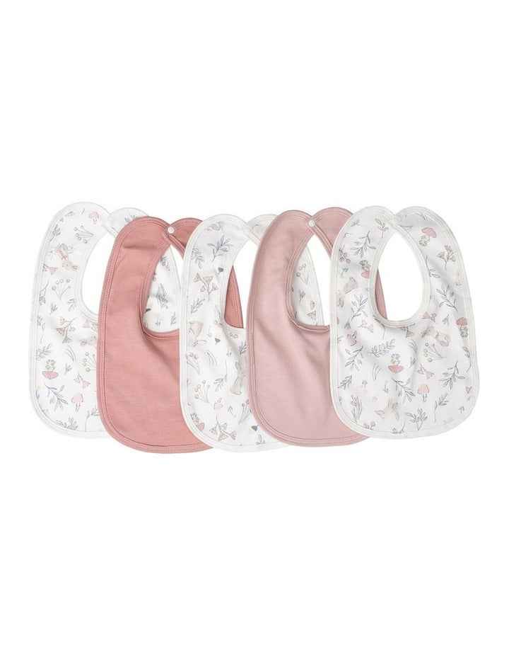 Jersey Bib 5 Pack in Pink