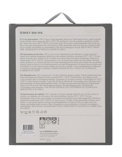 Farmyard Lamb Jersey Bib 5 Pack in Multi