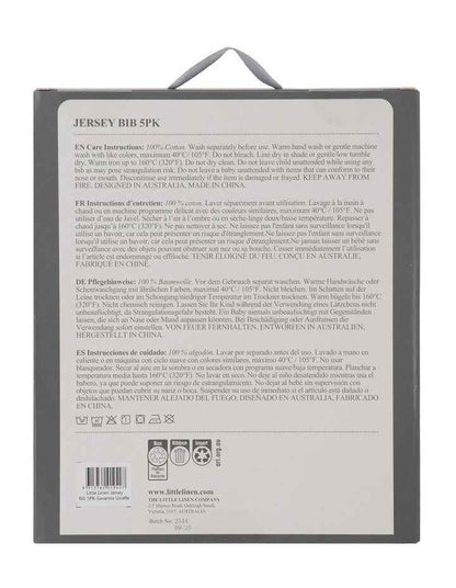 Farmyard Lamb Jersey Bib 5 Pack in Multi