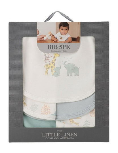 Savanna Giraffe Jersey Bib 5 Pack in Multi