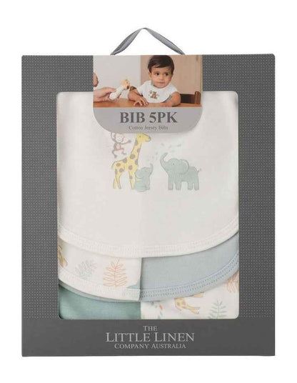 Savanna Giraffe Jersey Bib 5 Pack in Multi