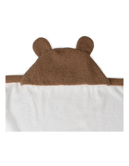Plush Hooded Towel in Bushland Bear