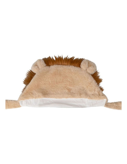 Plush Hooded Towel in Savanna Lion
