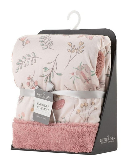 Harvest Bunny Snuggle Blanket in Pink