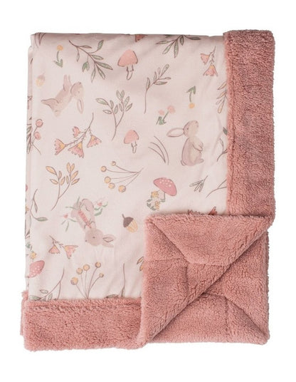 Harvest Bunny Snuggle Blanket in Pink