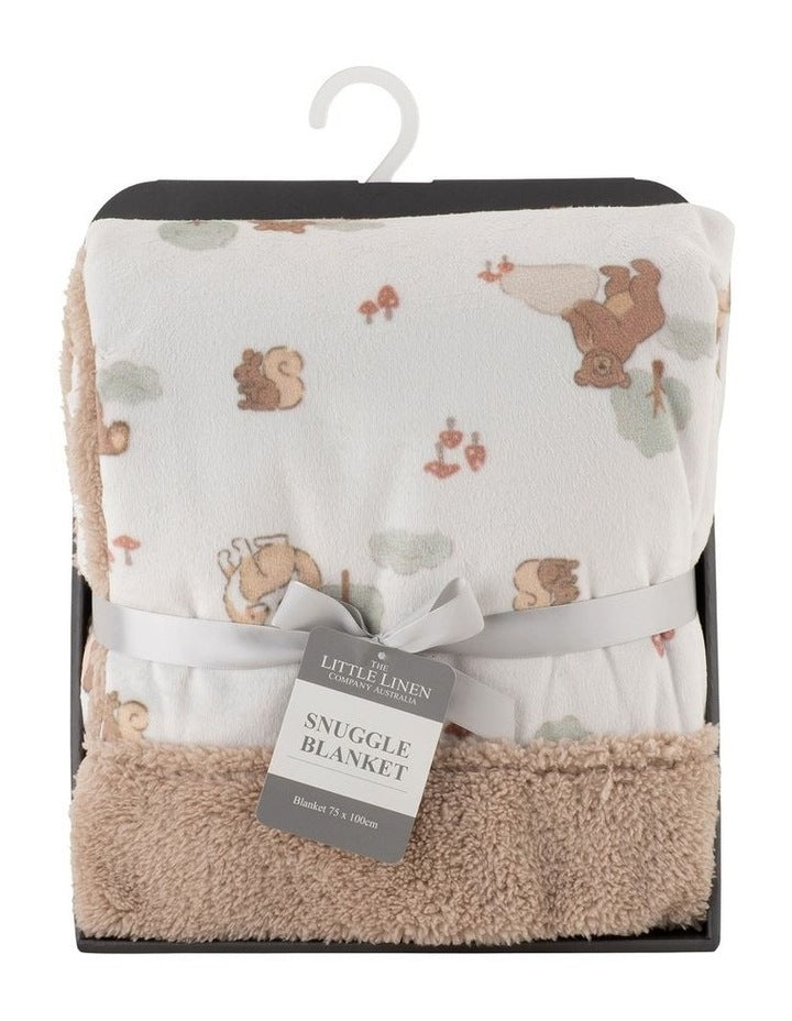 Bushland Bear Snuggle Blanket in Multi