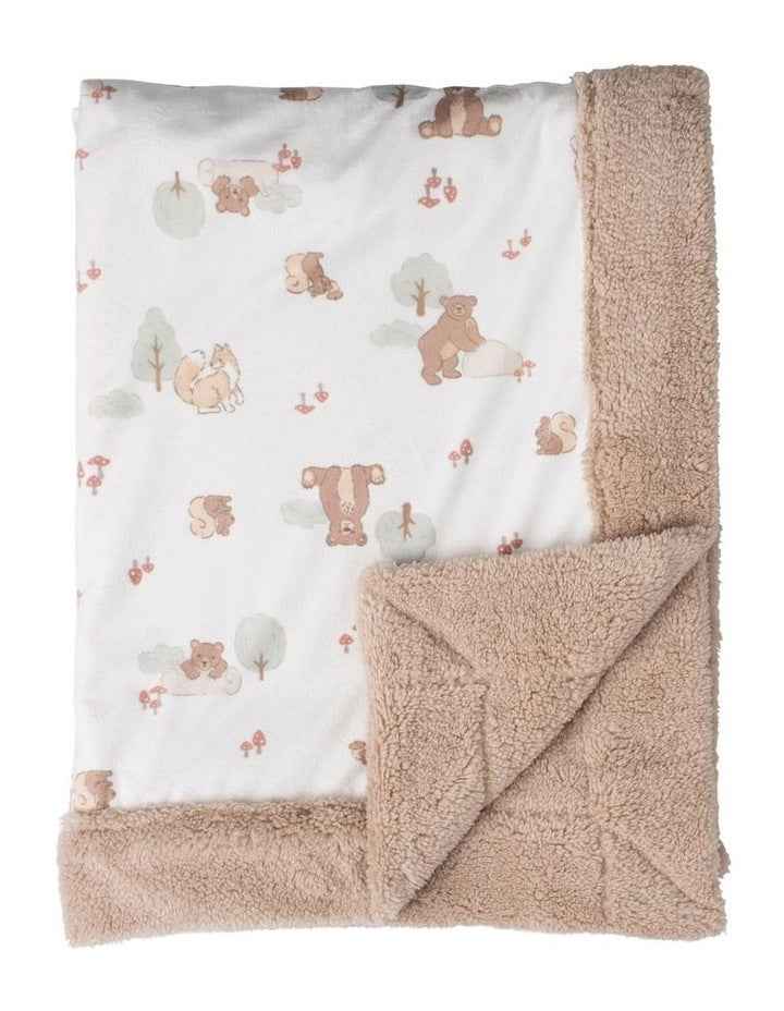 Bushland Bear Snuggle Blanket in Multi