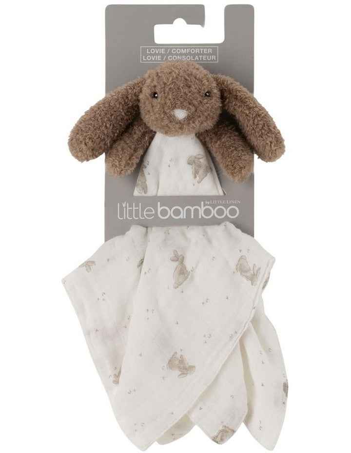 Beau the Bunny Lovie Comforter  in Grey