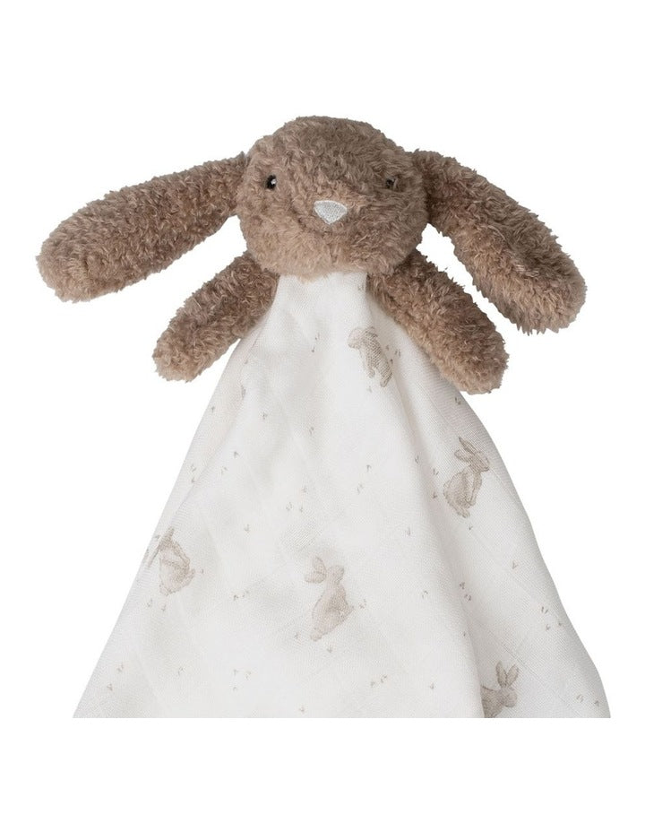 Beau the Bunny Lovie Comforter  in Grey