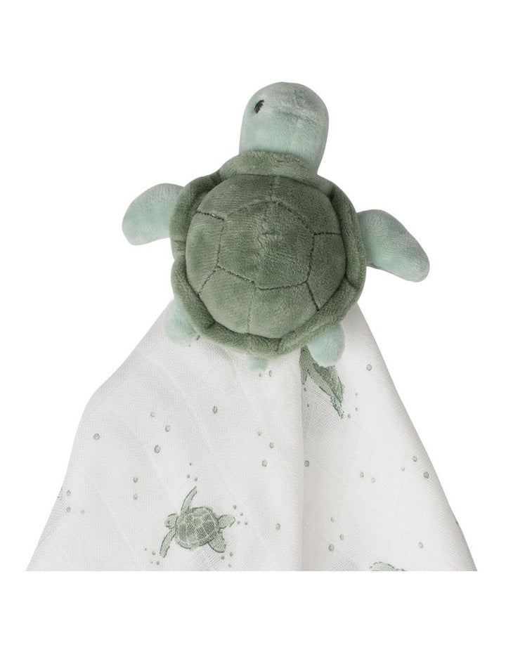 Terry The Turtle Lovie Comforter in Green