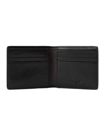Farrier Slim Bi Fold Wallet in Black