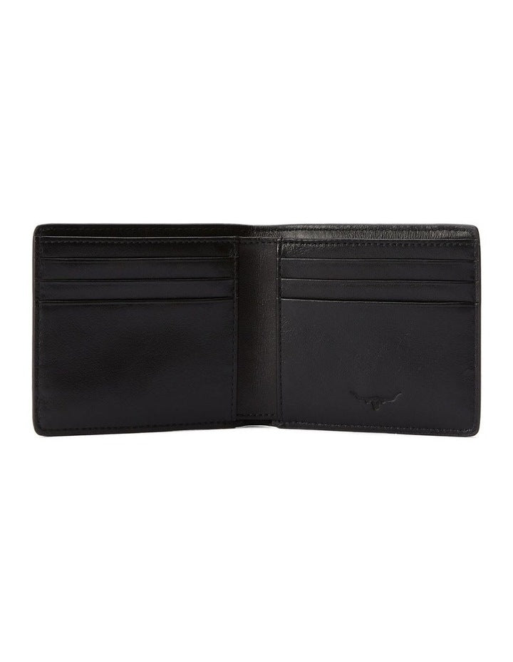 Farrier Slim Bi Fold Wallet in Black