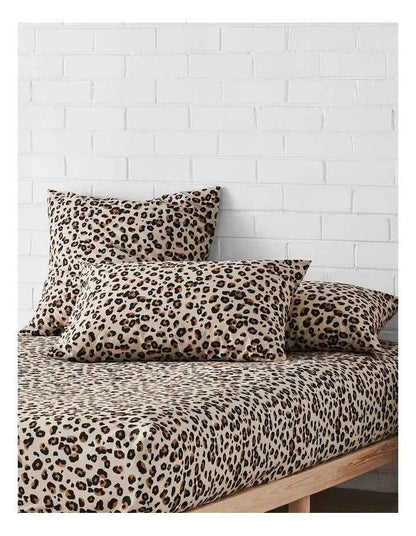 Printed Cotton Sheet Separates in Leopard