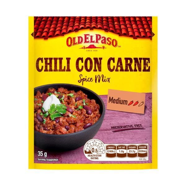 OLD EL PASO CHILLI CON CARNE SPICE MIX 35GM
