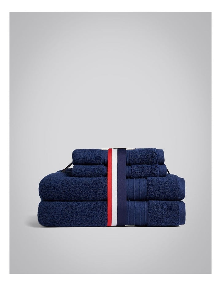 Zero Twist Towels 4 Pack in Navy Iris