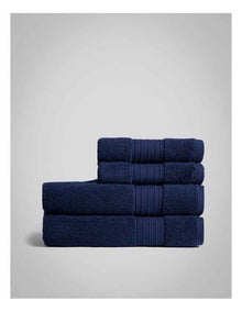 Zero Twist Towels 4 Pack in Navy Iris