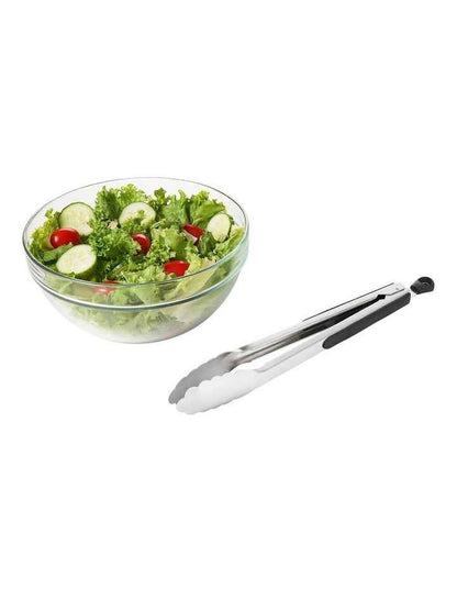 Tongs 23cm in Silver