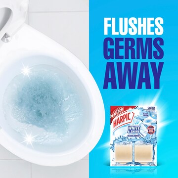 Harpic White & Shine Toilet Cistern Blocks 2x50g