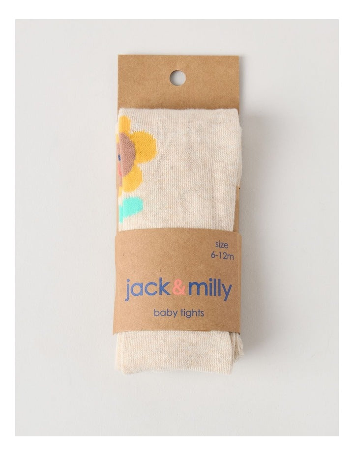 Sunflower Tights in Oat Marle
