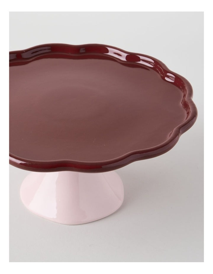 Cherry Coded Cakestand in Red