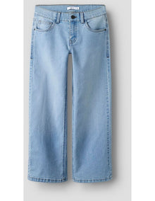 Rose Wide Leg Jeans in Light Blue Denim