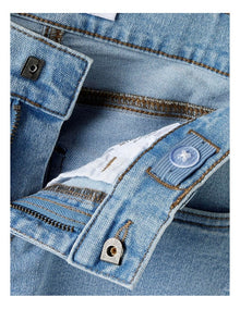 Rose Wide Leg Jeans in Light Blue Denim