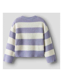 Totina Striped Knit Pullover in Lavender