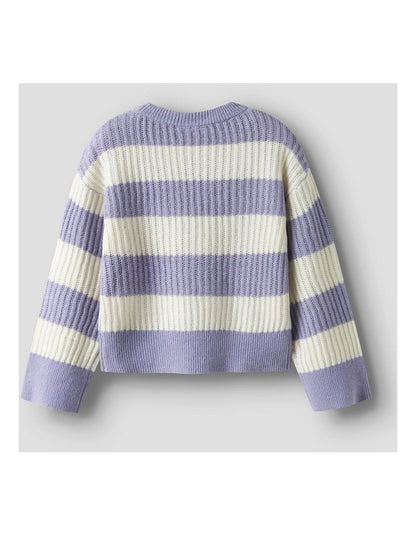 Totina Striped Knit Pullover in Lavender