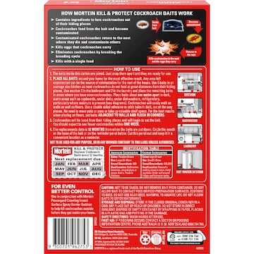 Mortein Kill & Protect Cockroach Baits 12 pack
