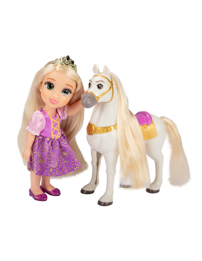 DISNEY PRINCESS ASSORTED PETITE DOLL & ANIMAL FRIEND