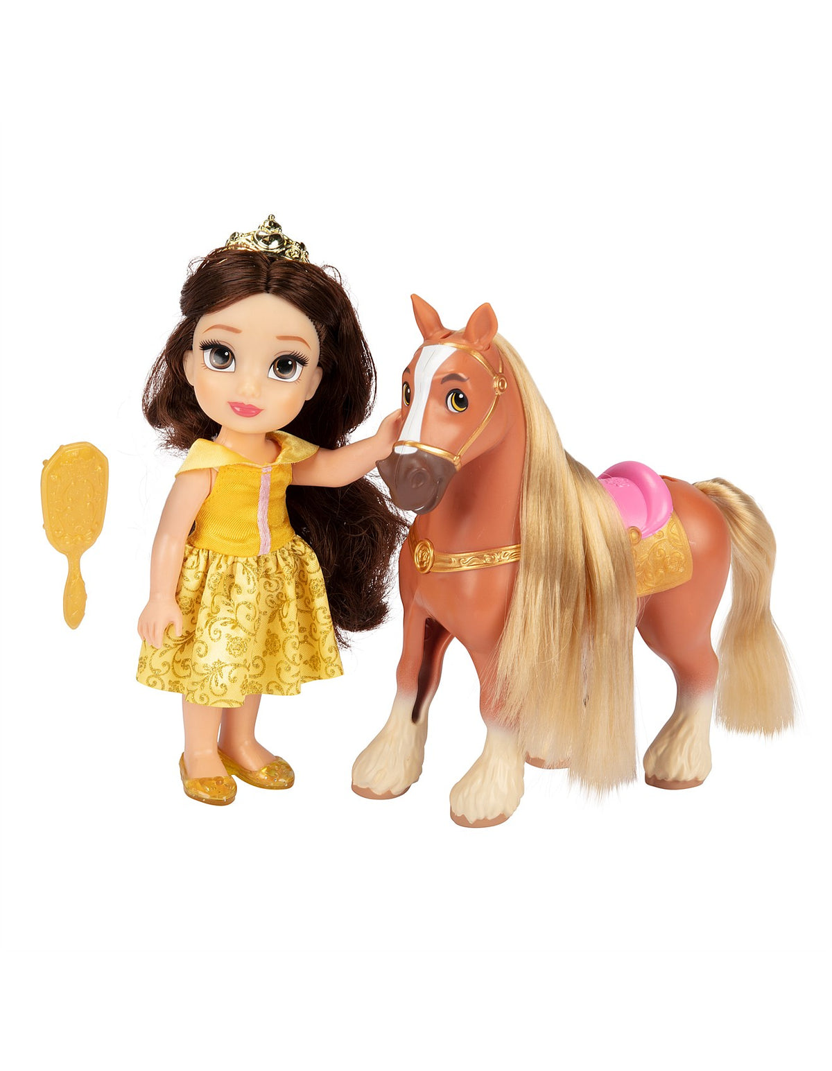 DISNEY PRINCESS ASSORTED PETITE DOLL & ANIMAL FRIEND