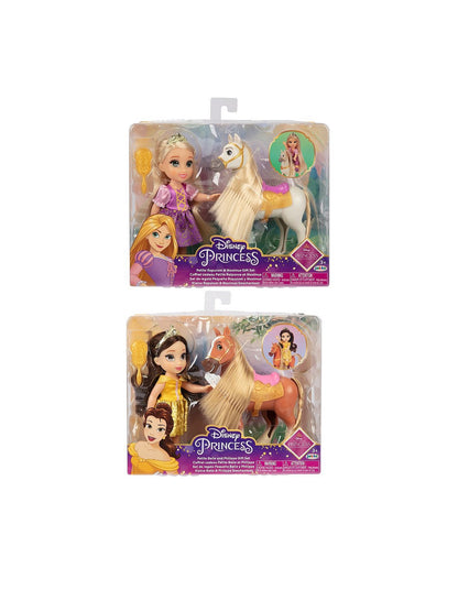 DISNEY PRINCESS ASSORTED PETITE DOLL & ANIMAL FRIEND
