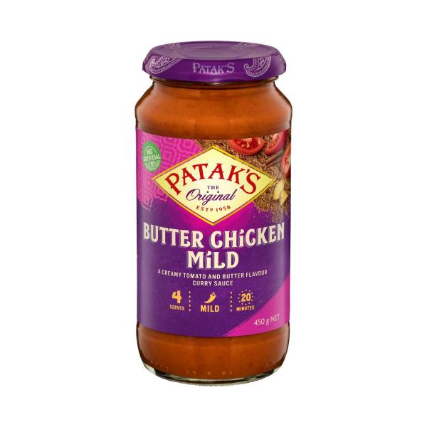 PATAKS MILD BUTTER CHICKEN SIMMER SAUCE 450G