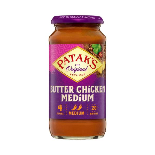 PATAKS MEDIUM BUTTER CHICKEN SIMMER SAUCE 450G