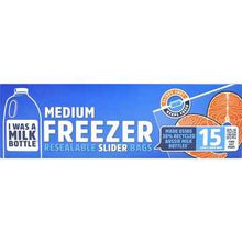 I Was A Milk Bottle Medium Freezer Resealable Slider Bags 15 pack