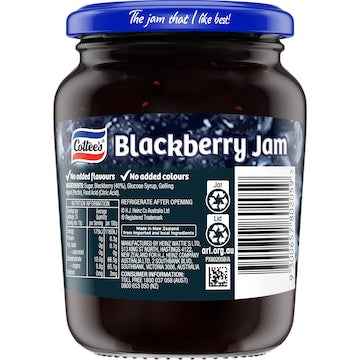Cottee's Blackberry Jam 375g