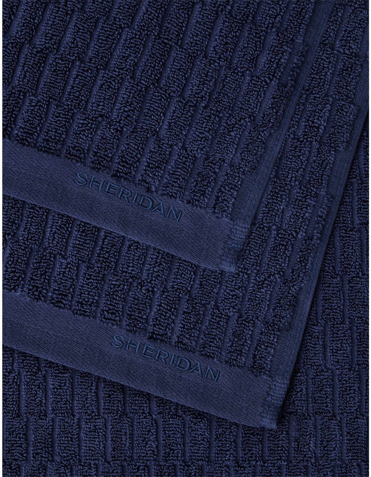 HARRISON BATH SHEET IN INK NAVY