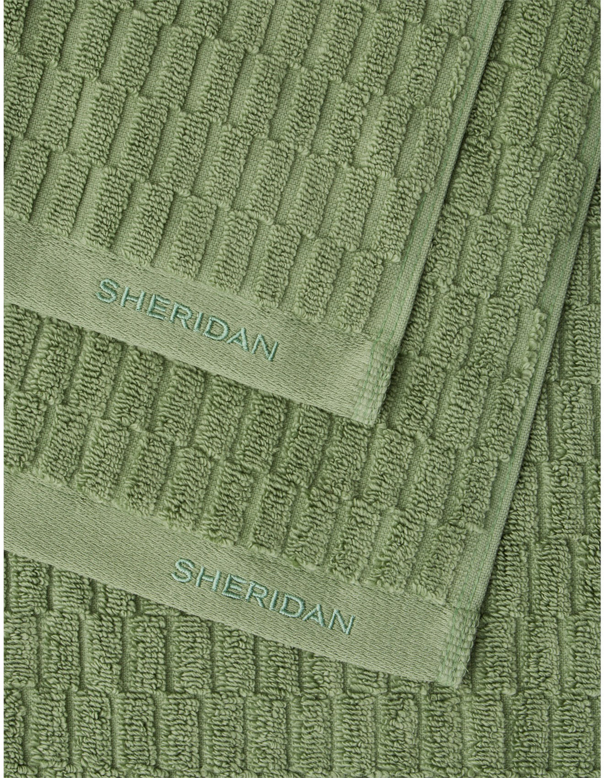 HARRISON FACE WASHER IN SPRING GREEN