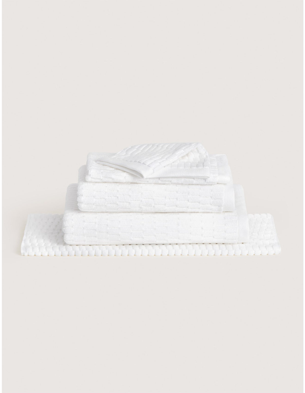 HARRISON FACE WASHER IN WHITE