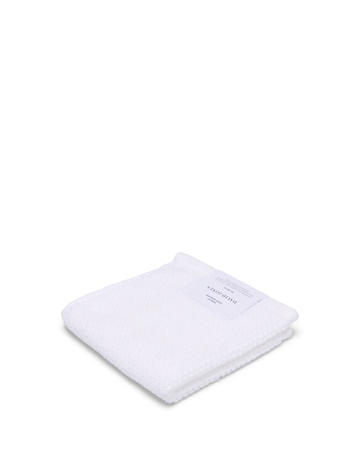 Henley Textured White Face Washer