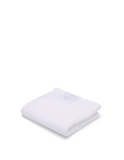 Henley Textured White Hand Towel