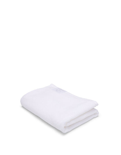 Henley Textured White Bath Towel